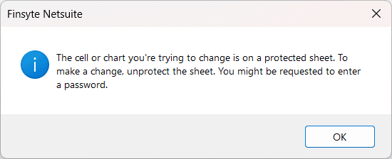 Unprotect Worksheets Message