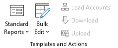 Templates and Actions Options