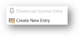 Create New Entry